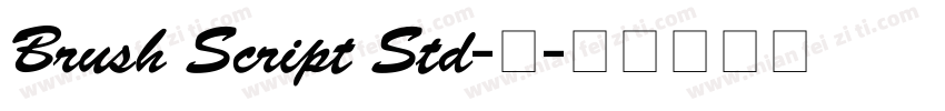 Brush Script Std-中字体转换